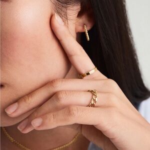 Mejuri 14k gold chain ring size 6